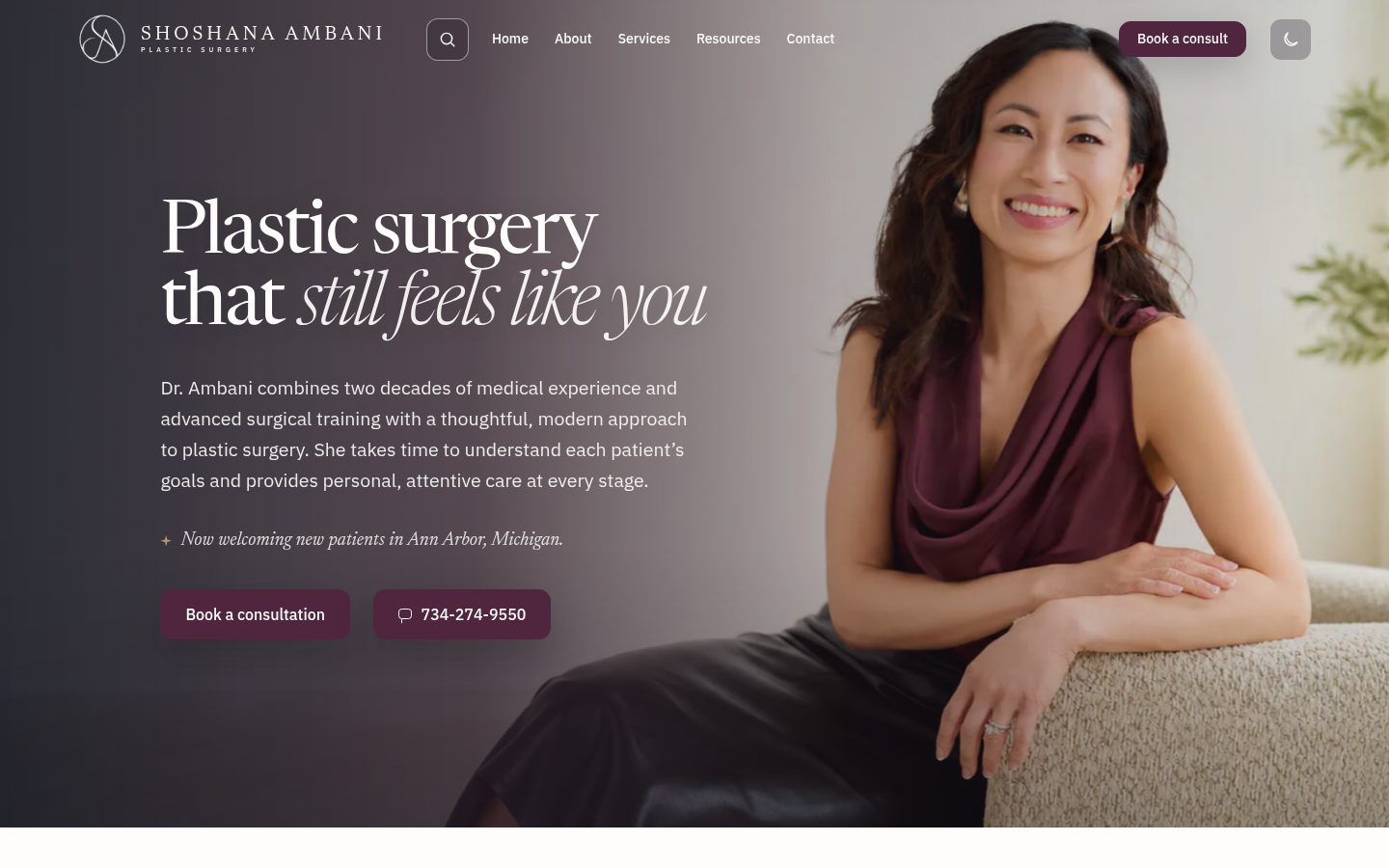 Shoshana MD homepage