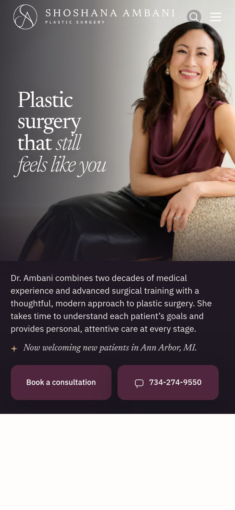 Designed for patients reading on their phones